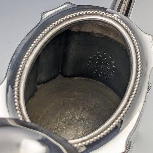 1882 English Antique Silver Plated Teapot Set of 3 John Gallimore